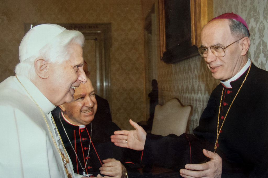 L'incontro del Vescovo Stucchi e del Card. Tettamanzi con Papa Benedetto XVI