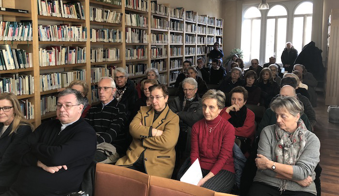 Il pubblico della presentazione a Luino