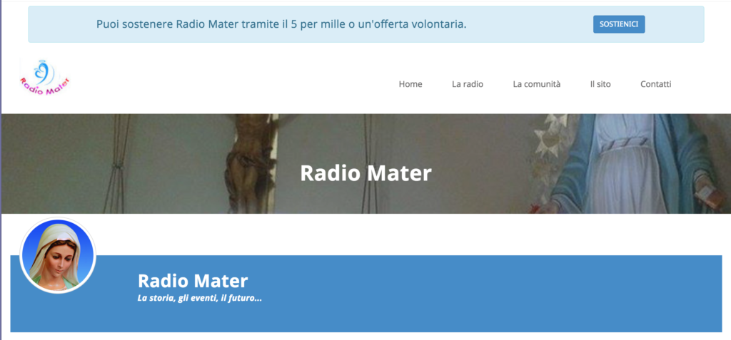 La presentazione a Radio Mater